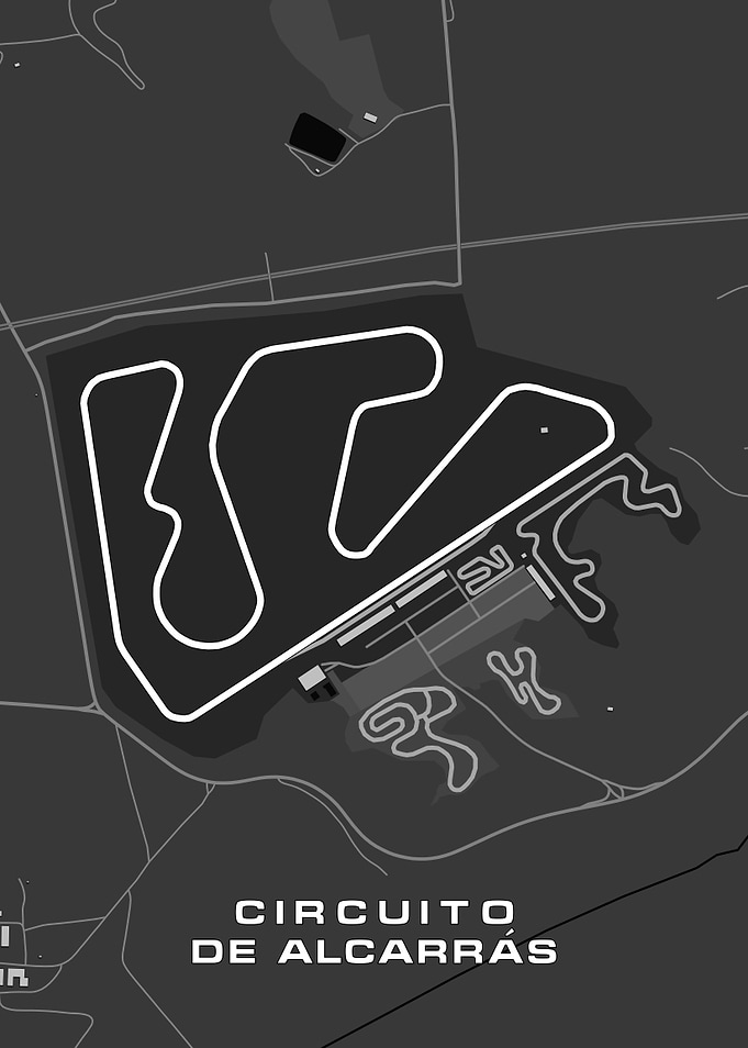 Circuito de Alcarrás Race Track Map