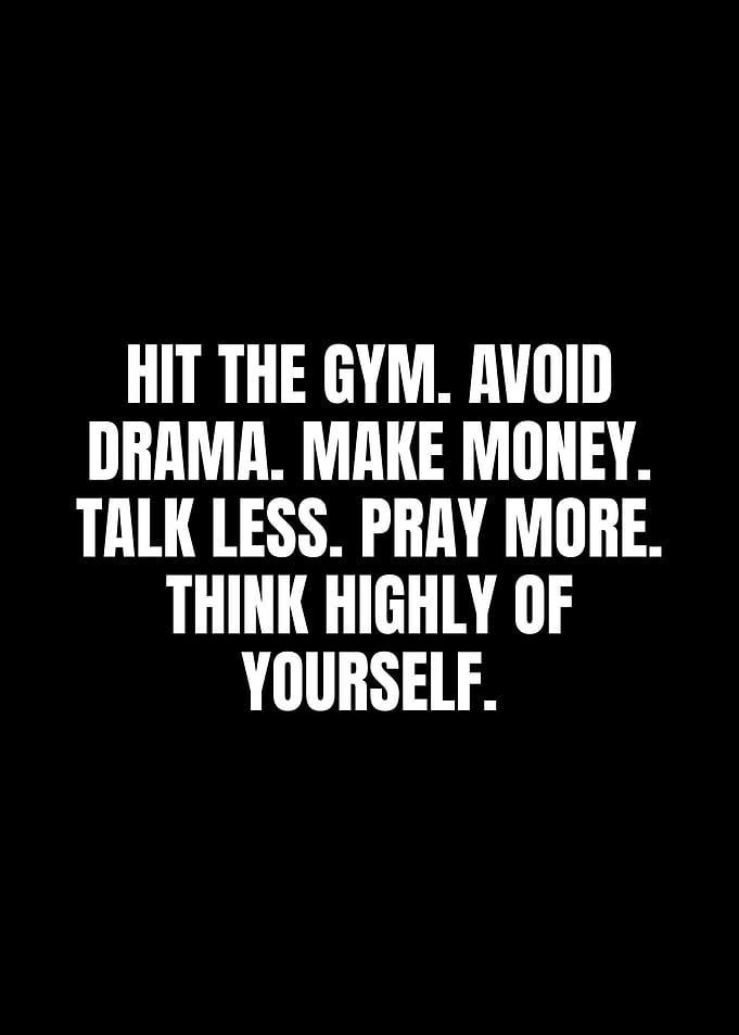 Motivational Text on Black Background