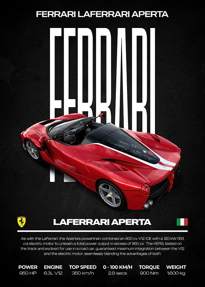 Ferrari LaFerrari Aperta Red Car
