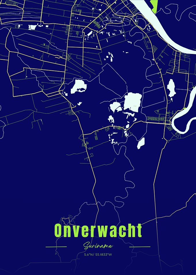Onverwacht, Suriname map