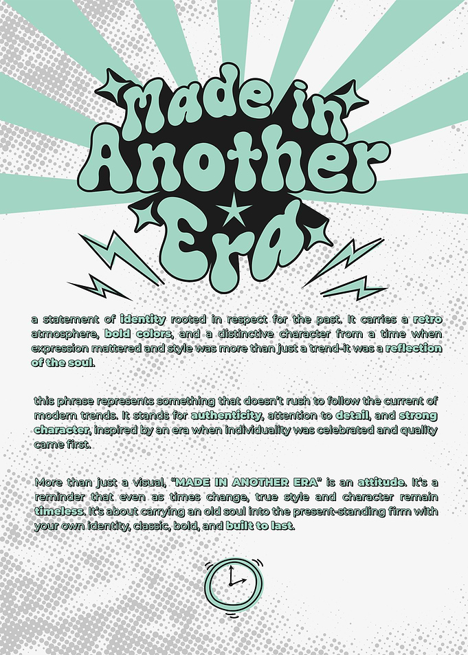 Made in Another Era Retro Poster