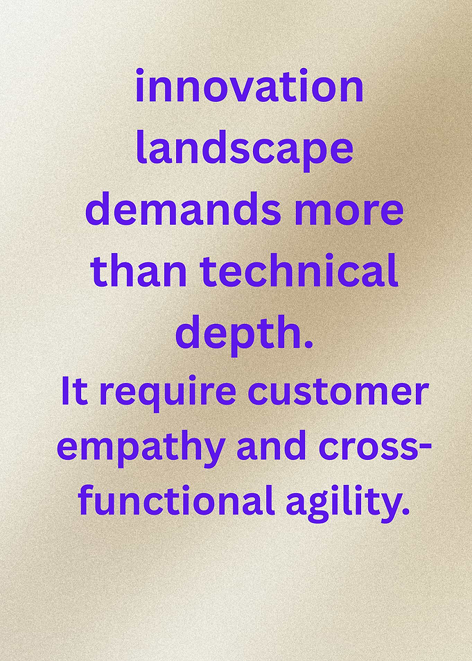 Innovation Landscape Demands More