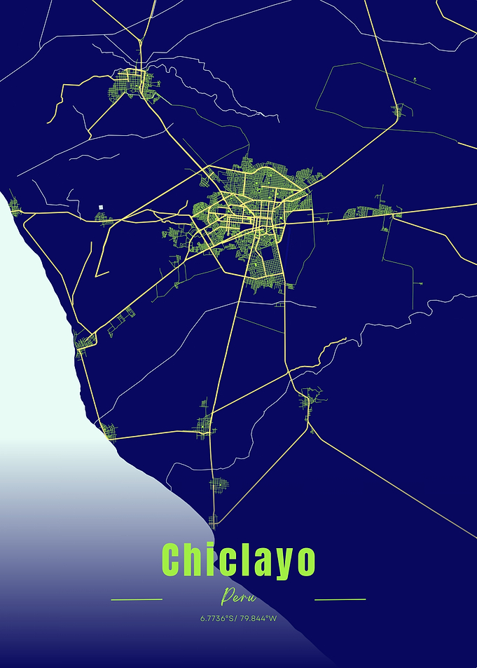 Chiclayo, Peru City Map