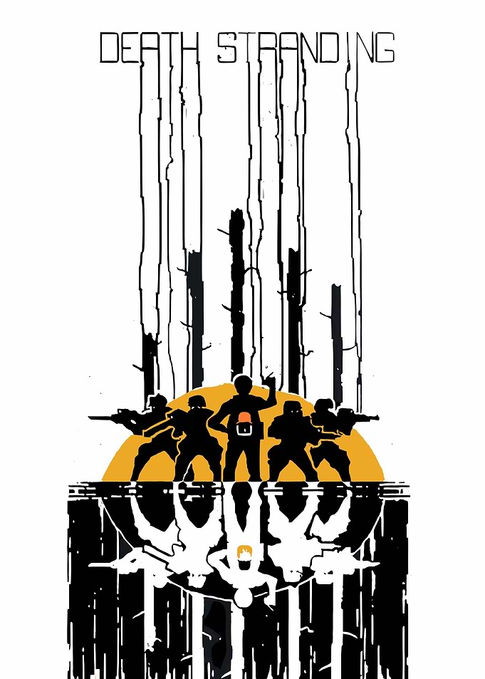 Death Stranding Silhouette Poster
