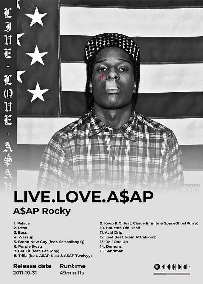 A$AP Rocky - LIVE.LOVE.A$AP Album Cover