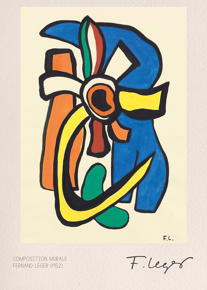Fernand Leger Composition Murale (1952)
