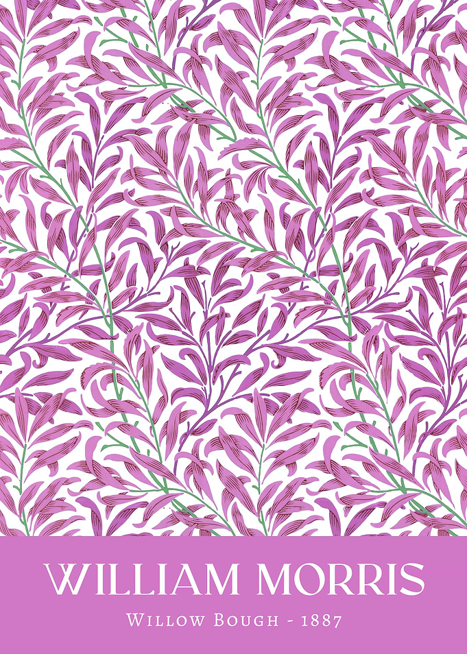 William Morris Willow Bough Damask - 1887