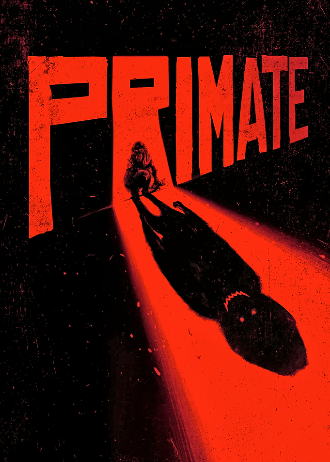Primate: Red and Black Graphic Art