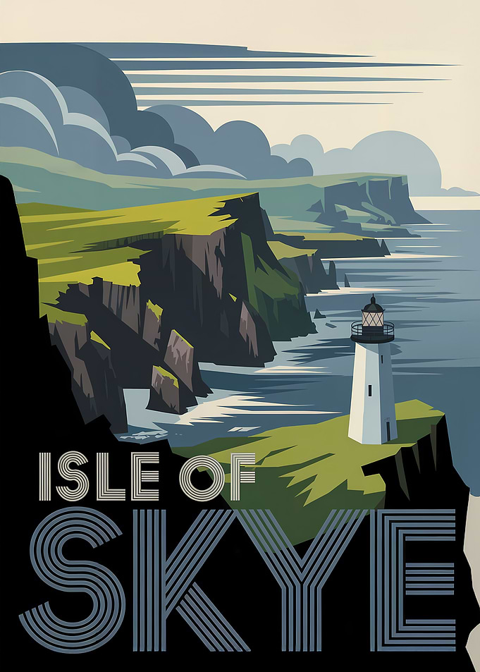 Isle of Skye Travel Poster