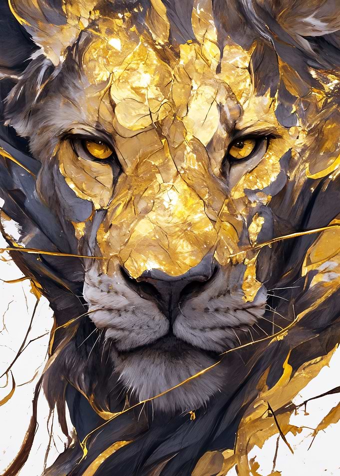 Golden Lion Portrait
