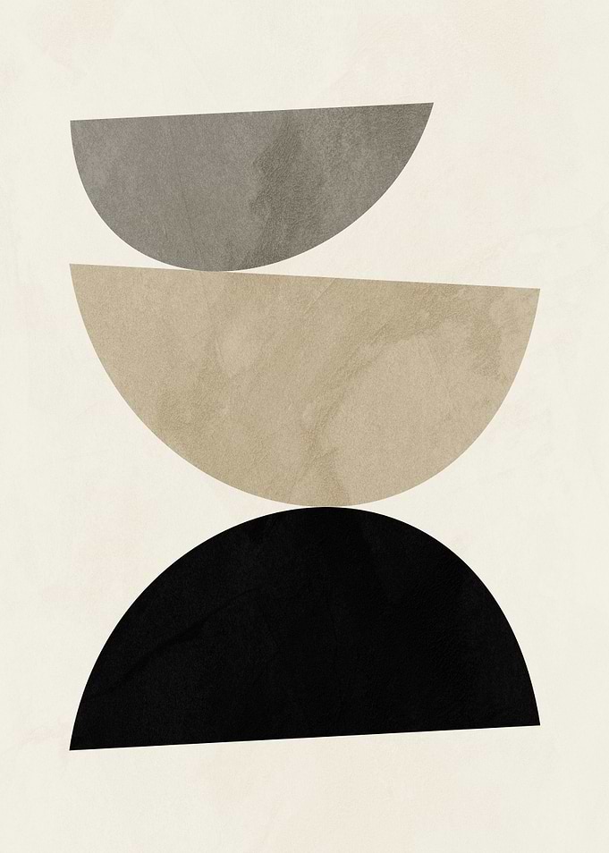 Abstract Geometric Shapes Art Print