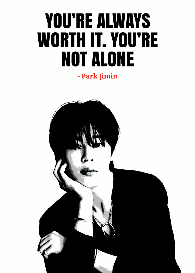 Park Jimin Inspirational Quote Poster