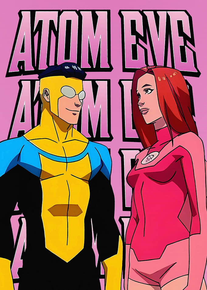 Invincible and Atom Eve Illustration