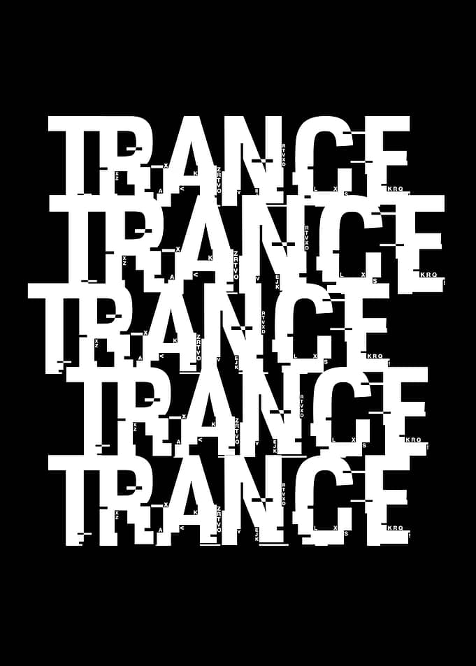 Trance Music Text Art