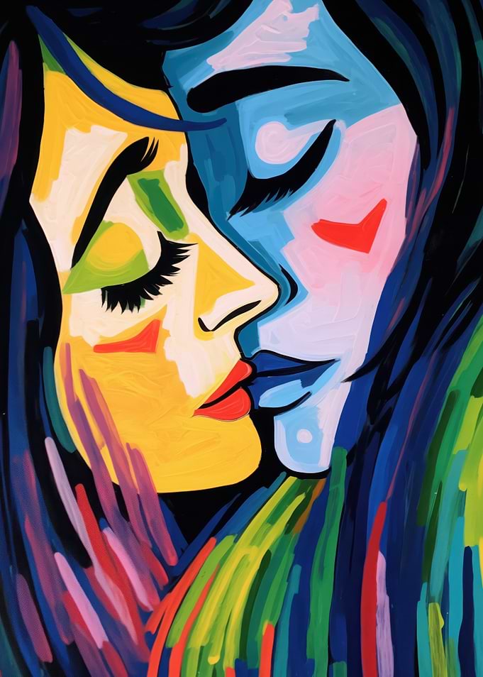Summer Kisses Winter Tears LBGTQ Painting