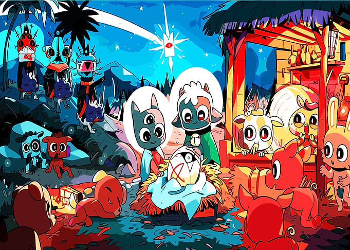 Cult of the Lamb Nativity Scene