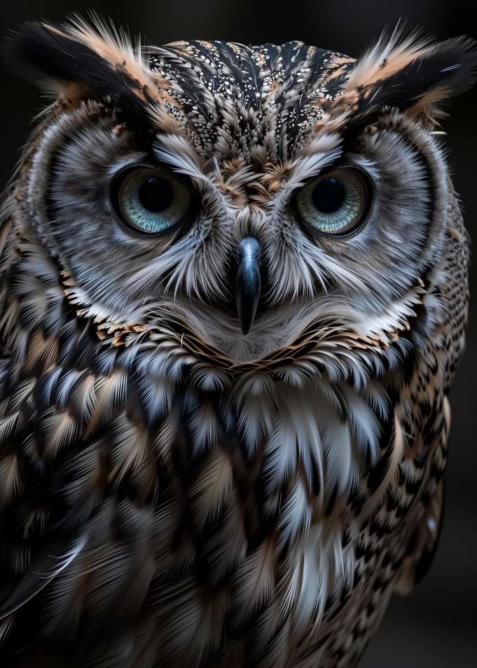 Detailed Portrait of a Majestic Owl