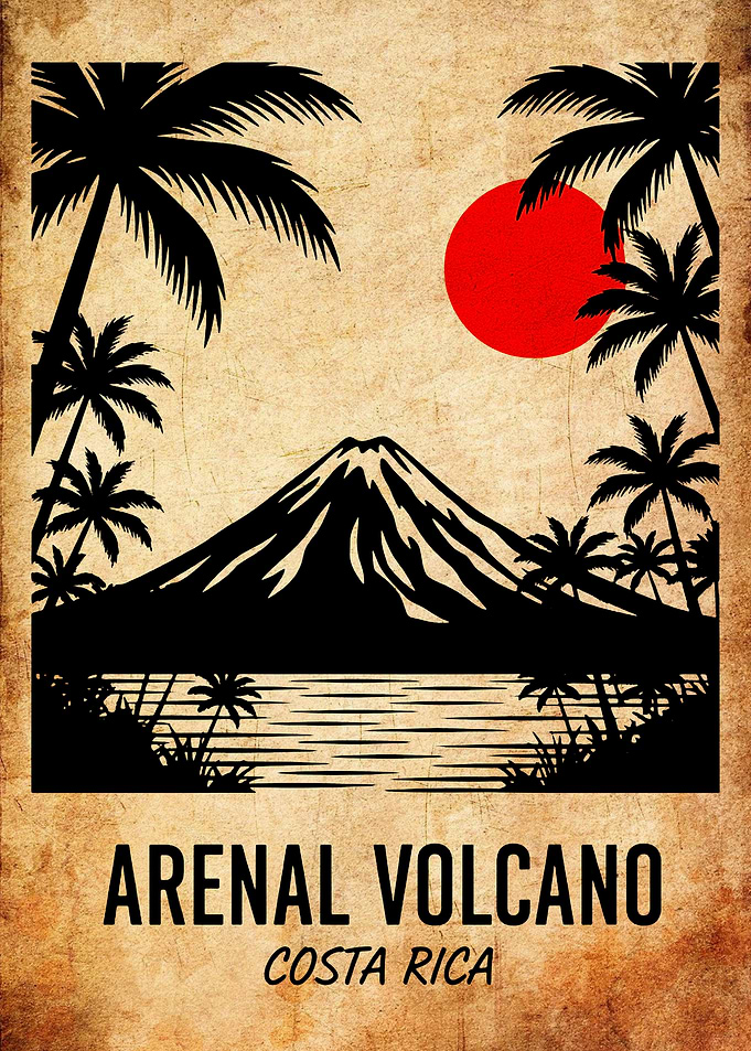 Arenal Volcano, Costa Rica art print
