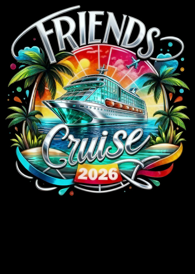 Friends Cruise 2026 Graphic