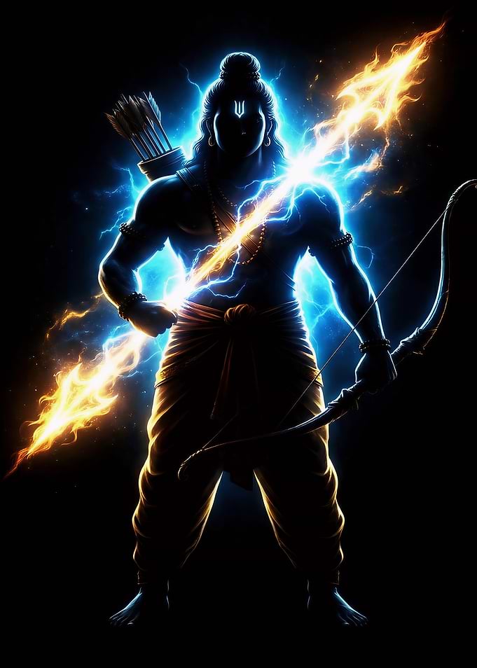 Celestial Flame Archer – Divine Warrior Energy
