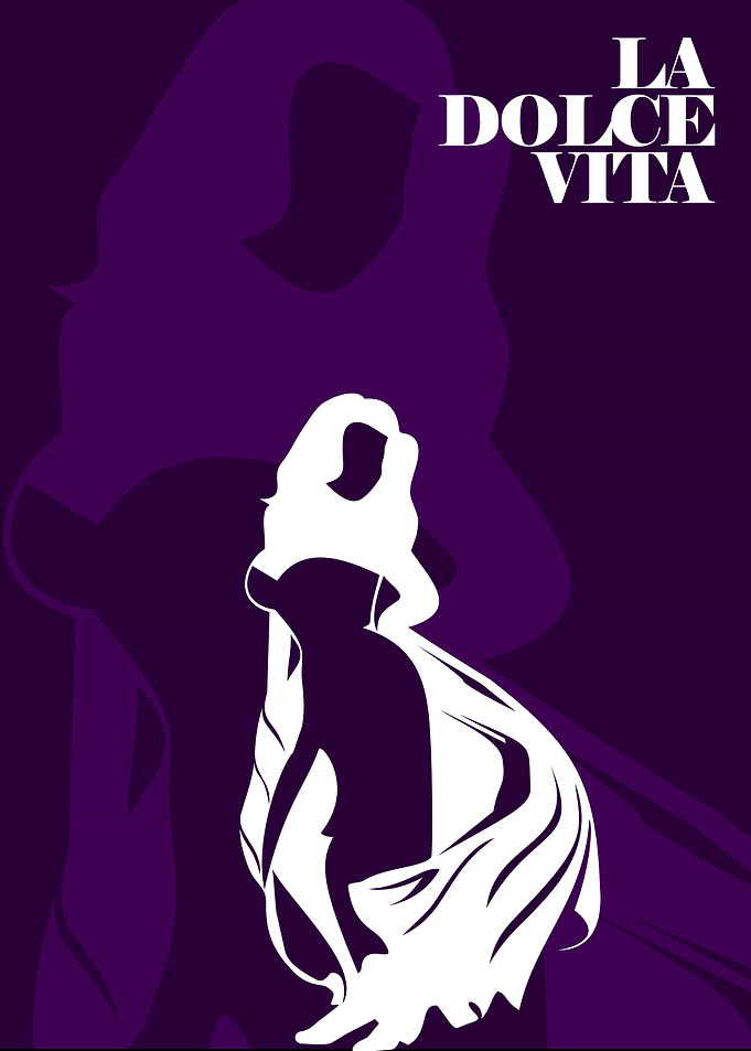 La Dolce Vita Minimalist Movie Poster