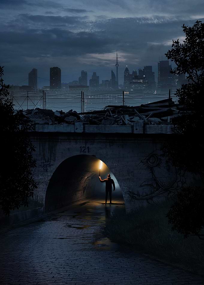Urban Exploration with Light
