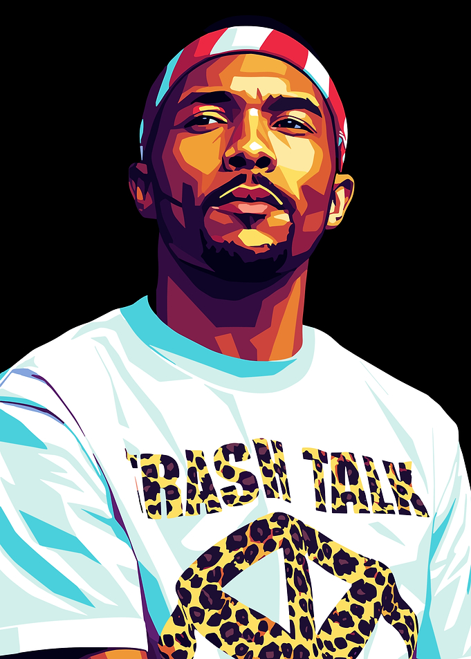 Frank Ocean Portrait Digital Art