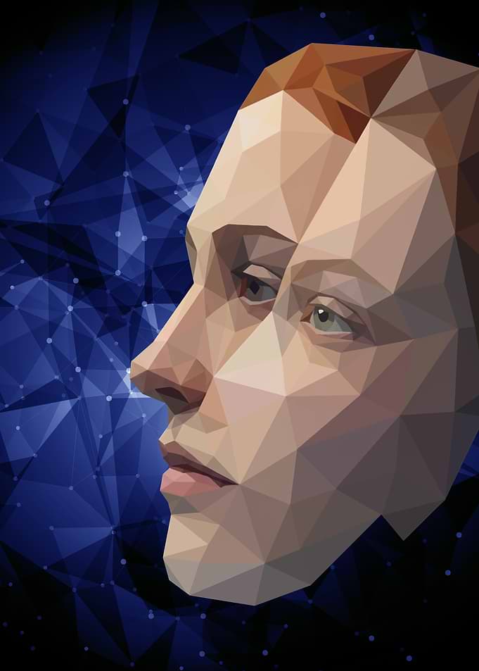Double Portrait Lowpoly (Surrealism)