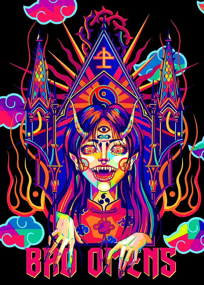 Bad Omens style pop art