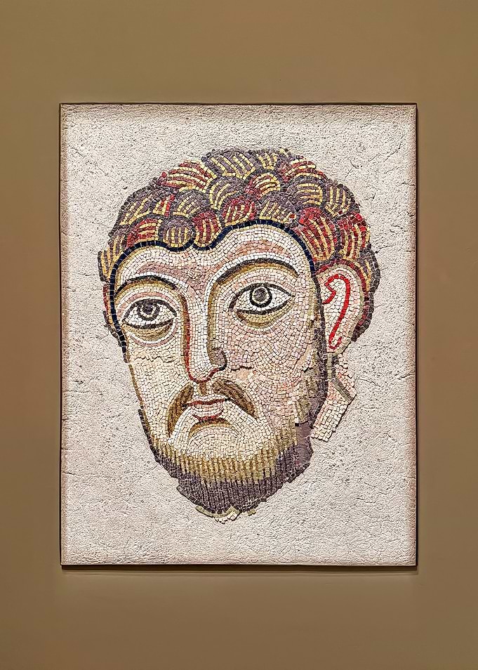 Ancient Mosaic Portrait of a Man