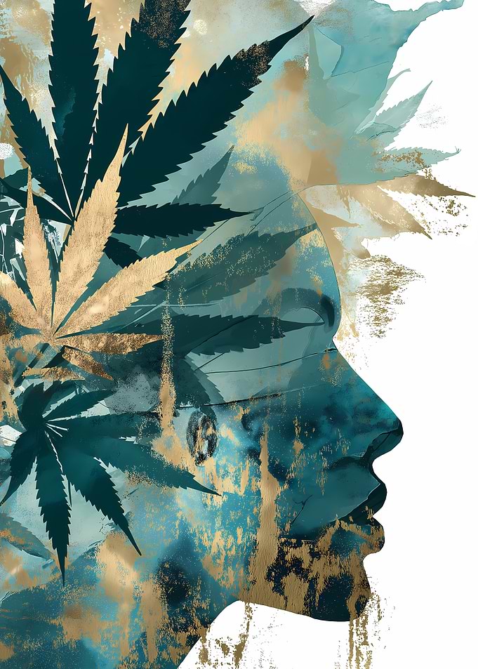Marijuana Woman Portrait