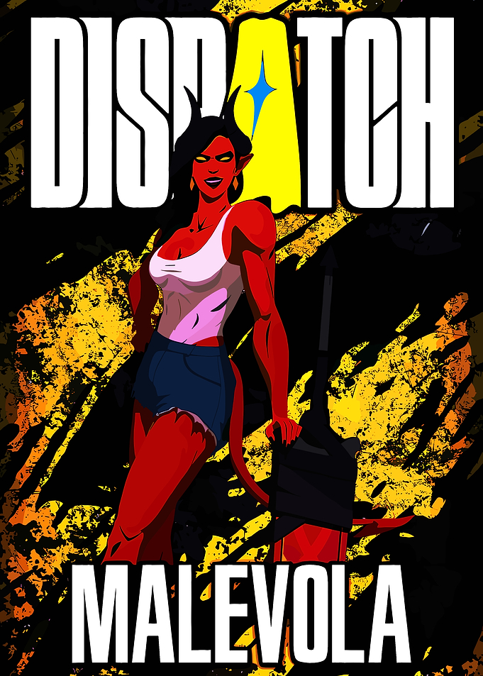 Dispatch Malevola Devil Girl Illustration