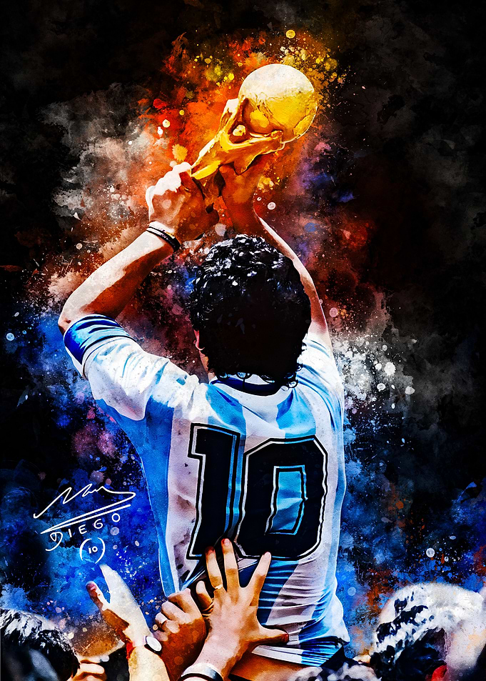 Diego Maradona World Cup Celebration