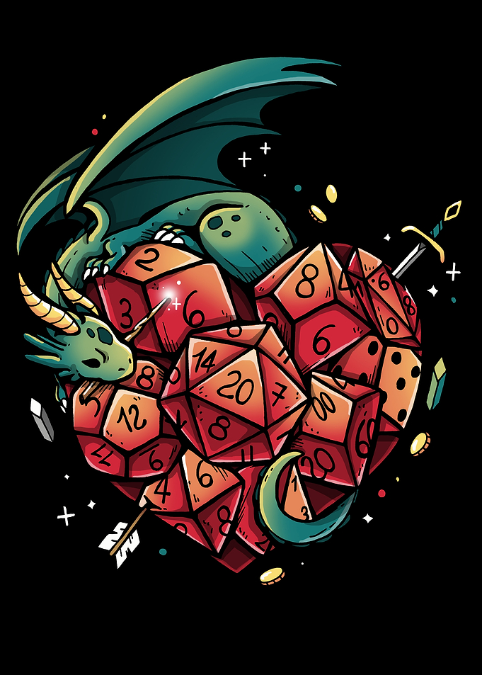 Dragon Hoard of Dice Heart