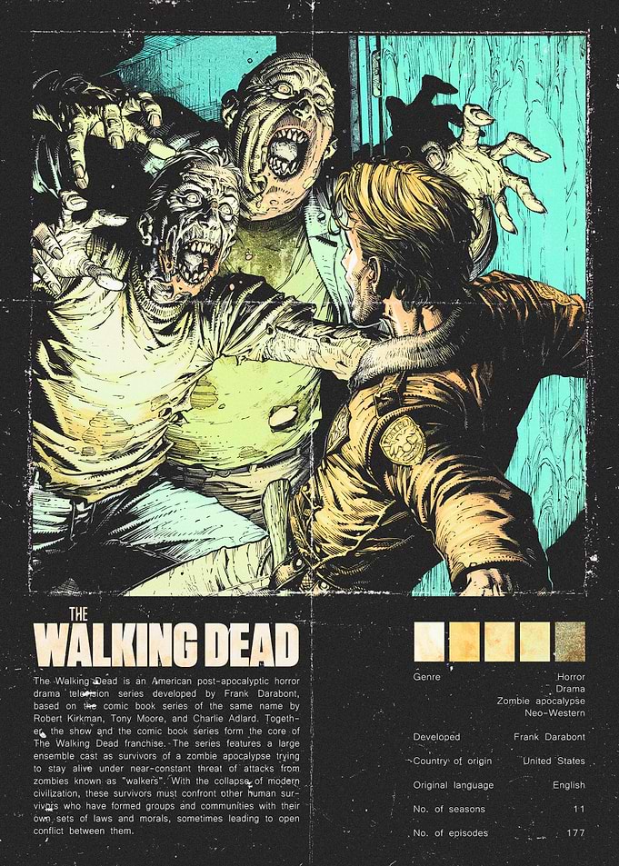 The Walking Dead Comic Art