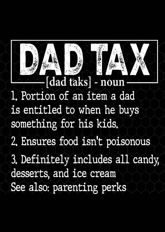 Dad Tax Definition Funny Graphic