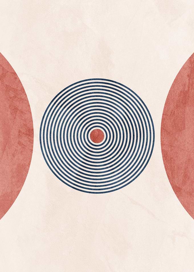 Abstract Circles Minimalist Art