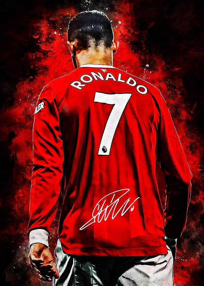 Cristiano Ronaldo Manchester United Poster