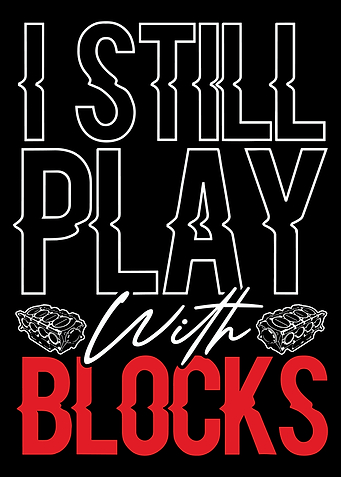 I Still Play With Blocks Poster, Engine Block Garage Wall Art, Mechanic Automotive Print
