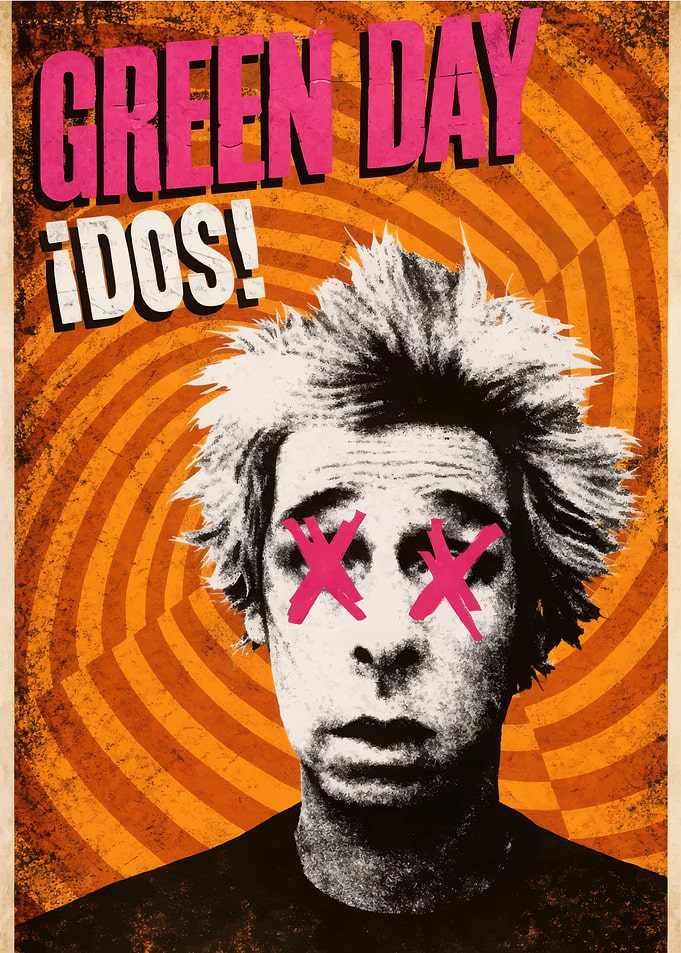 Green Day ¡Dos! Album Cover Art Mike Dirnt