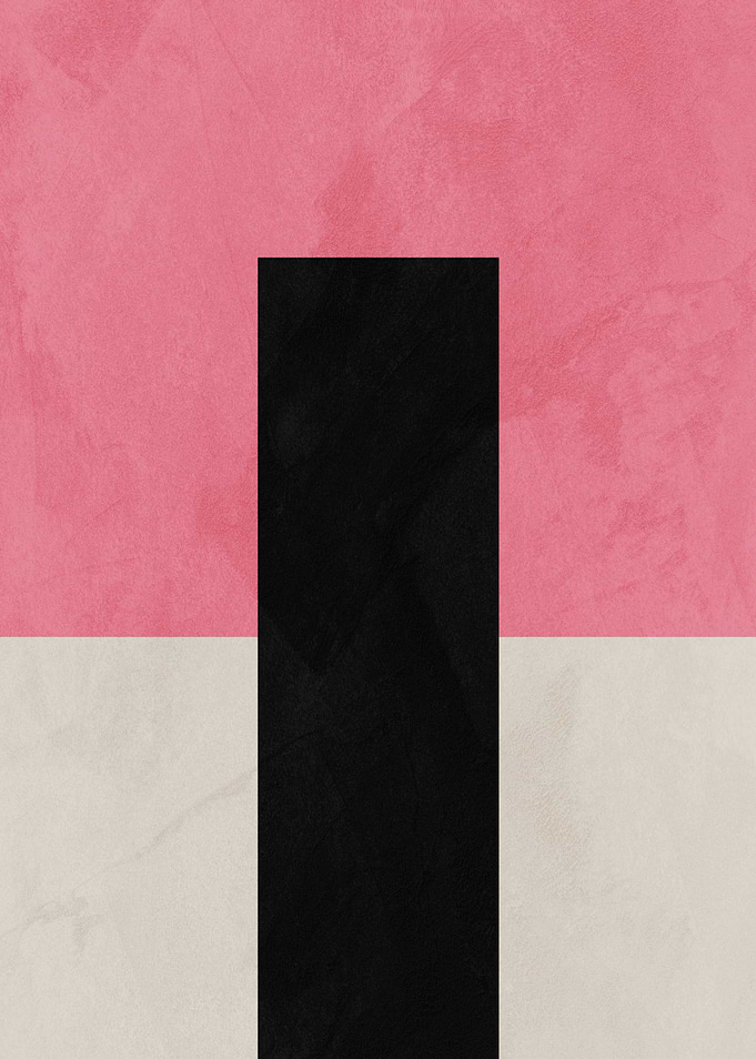 Abstract Geometric Color Block Art