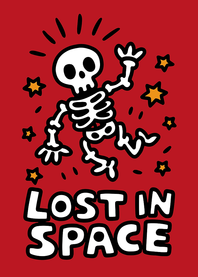 Lost in Space Skeleton Cartoon