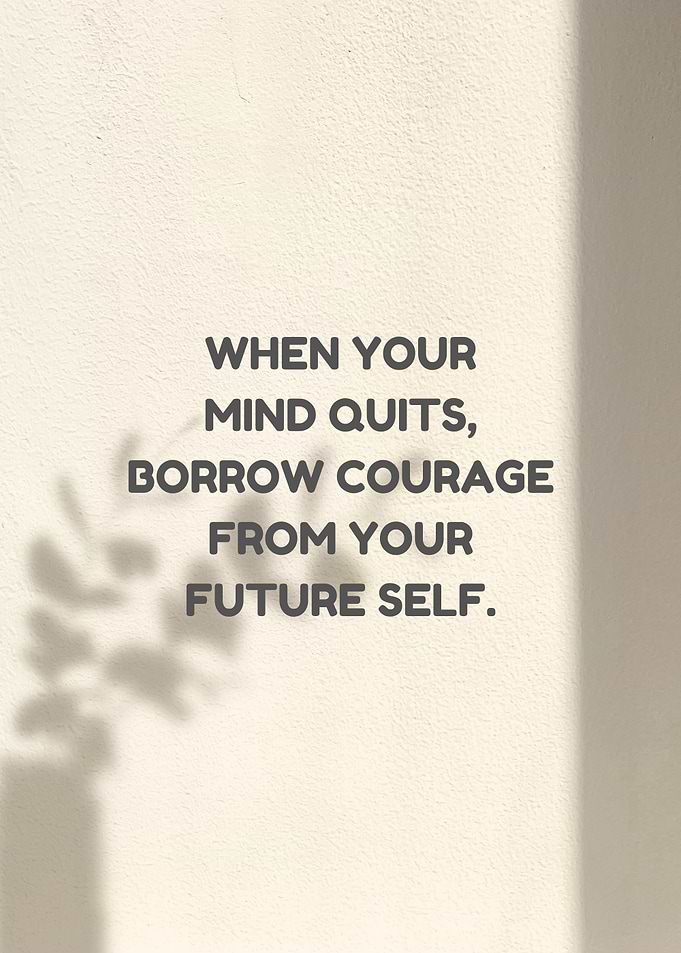 Inspirational Quote on Textured Background