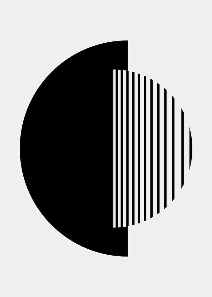 Minimalist Black and White Geometric Design