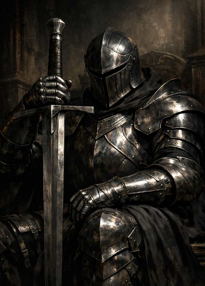 Knight in Armor with Sword