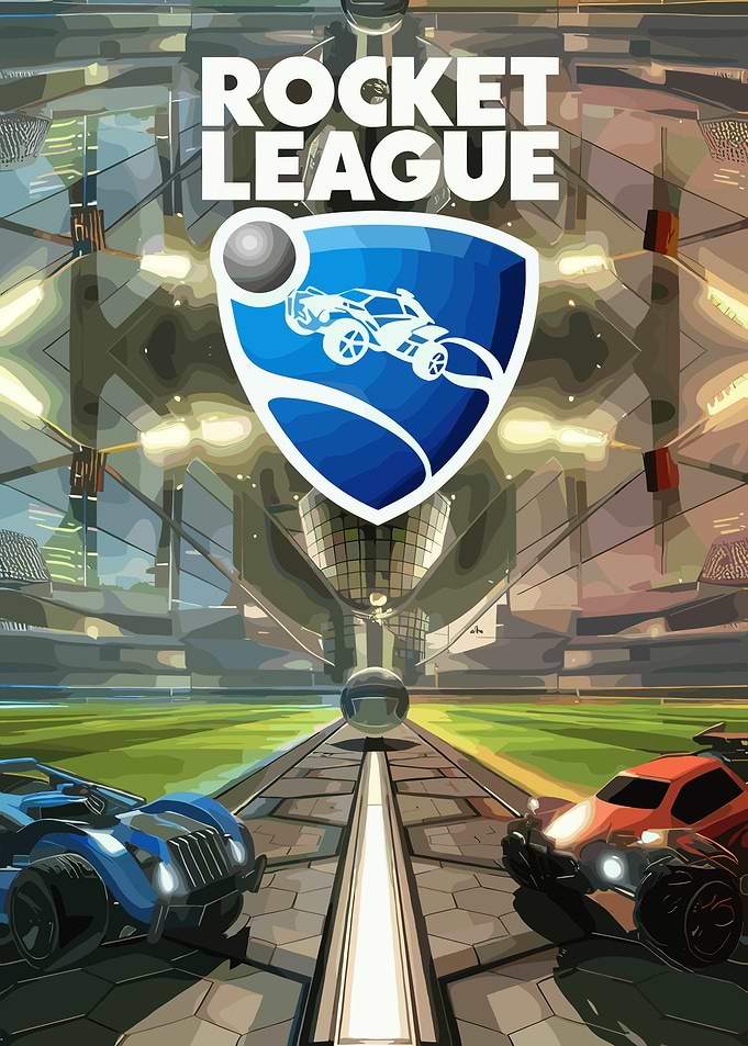 Rocket League Arena with Cars