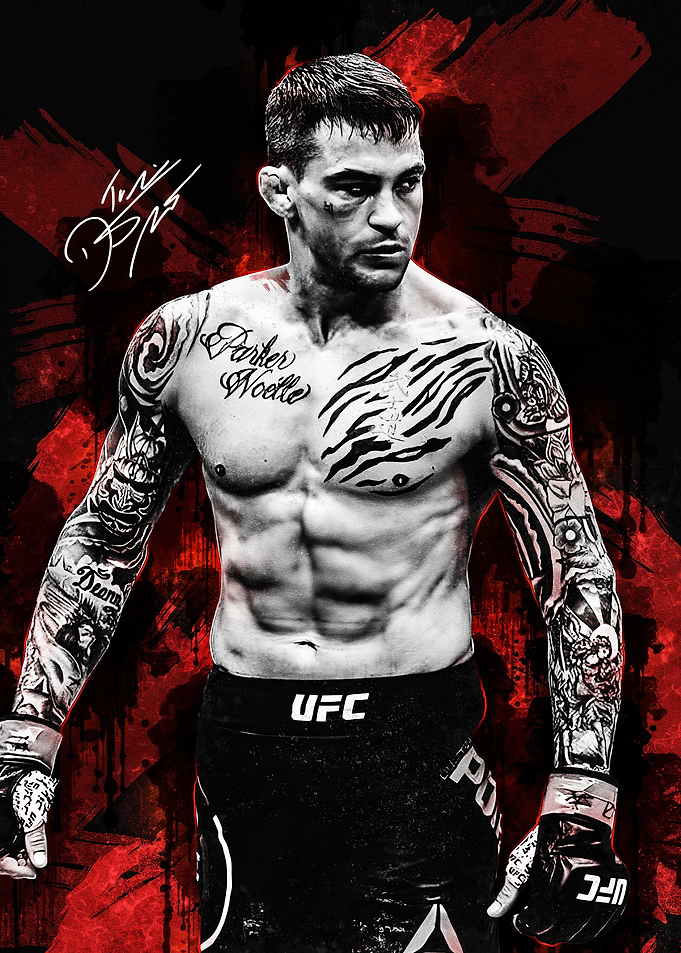 Dustin Poirier MMA Fighter Portrait
