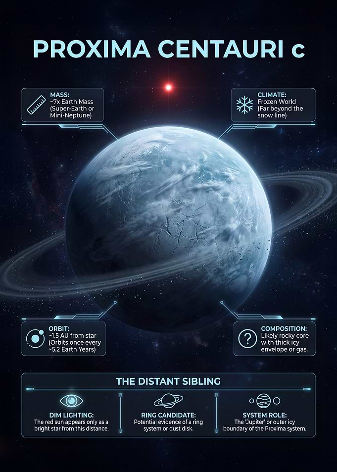 Proxima Centauri c Planet Illustration