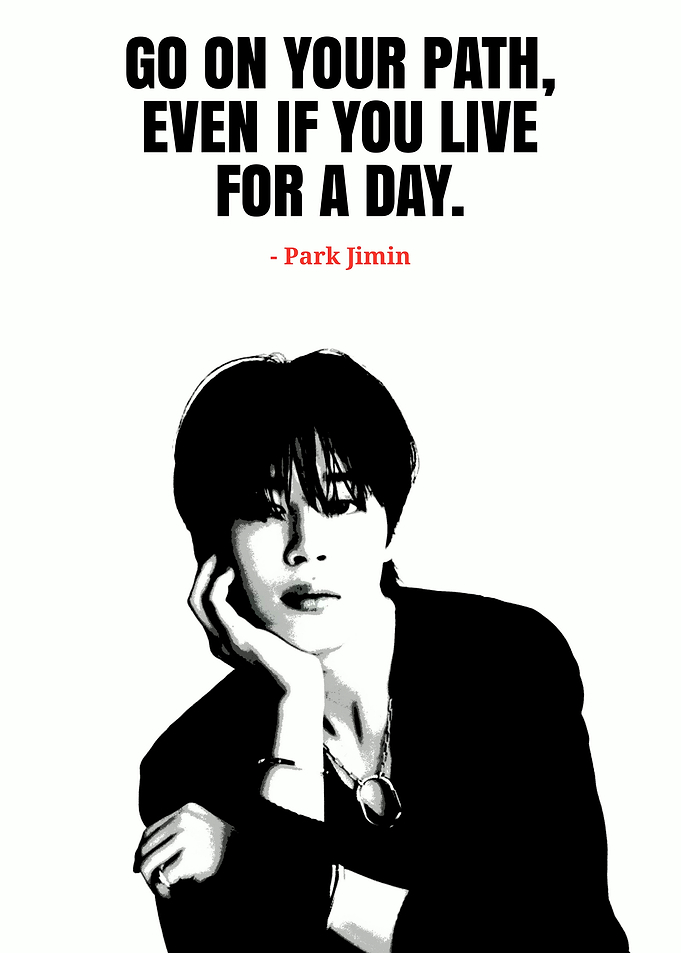 Park Jimin Quote Art