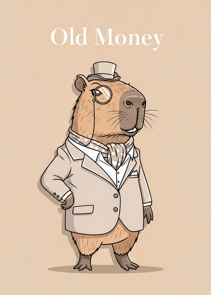 Capybara in Suit with Monocle